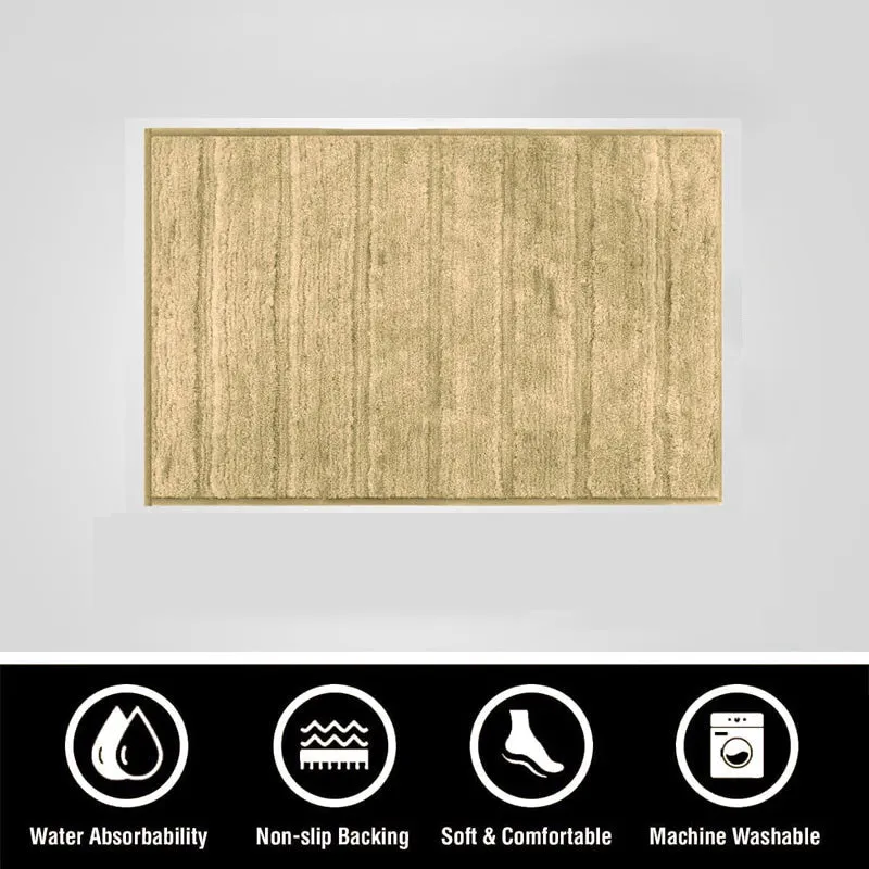 Toronto Touch Microfiber Bath Mat - Gold media 8