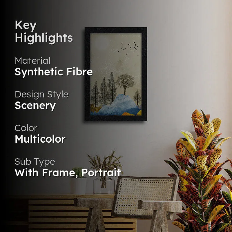 Forest Silhouette Wall Painting media 2