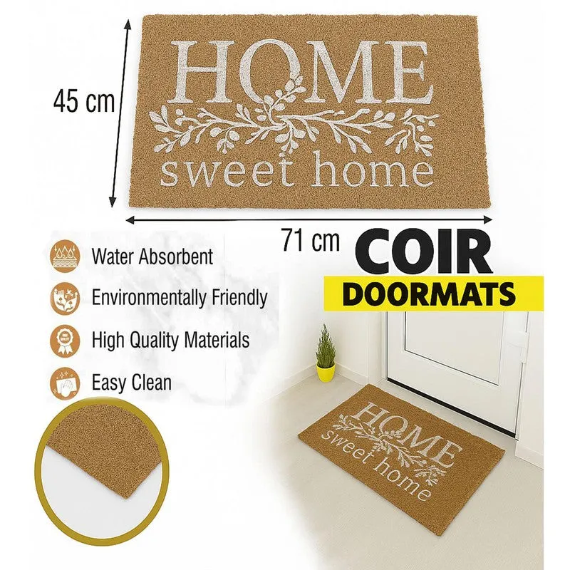 Home Sweet Home Coir Door Mats - Brown media 10