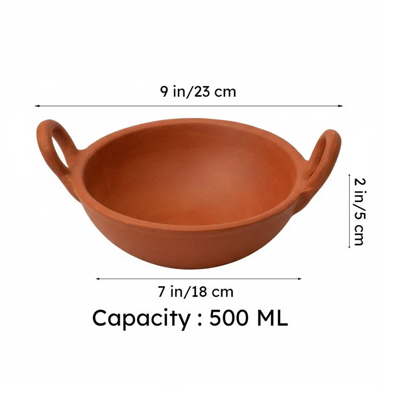 Arda Handmade Terracotta Kadhai - 500 mL media 6