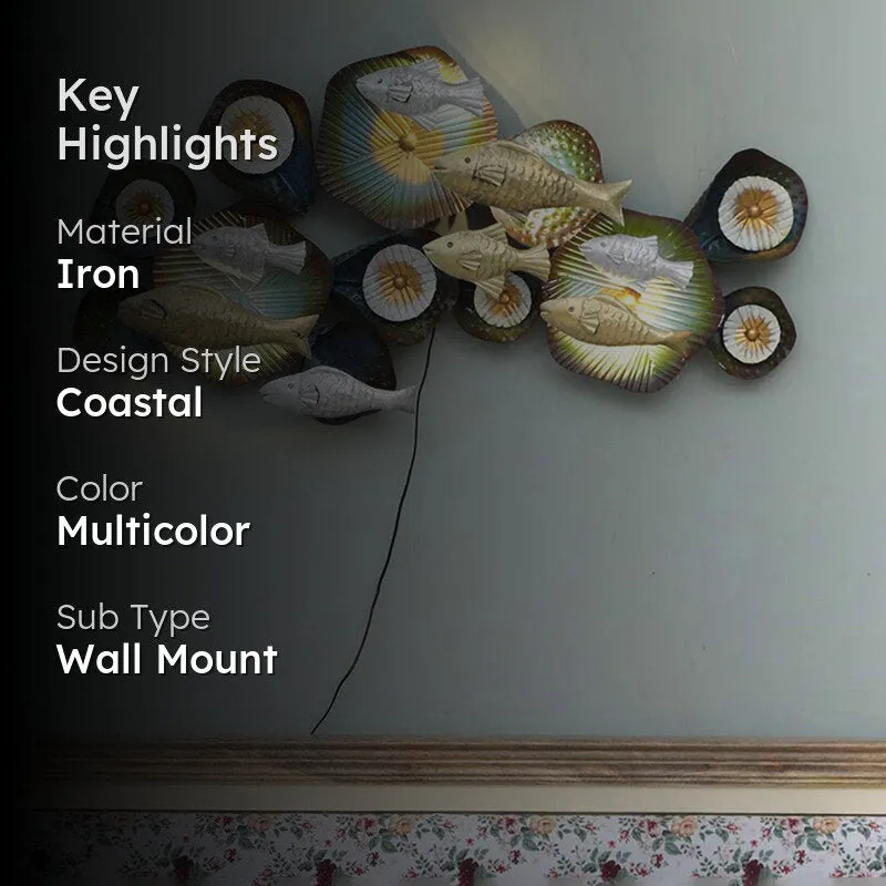 Abstract Aqua Iron Wall Accent media 2