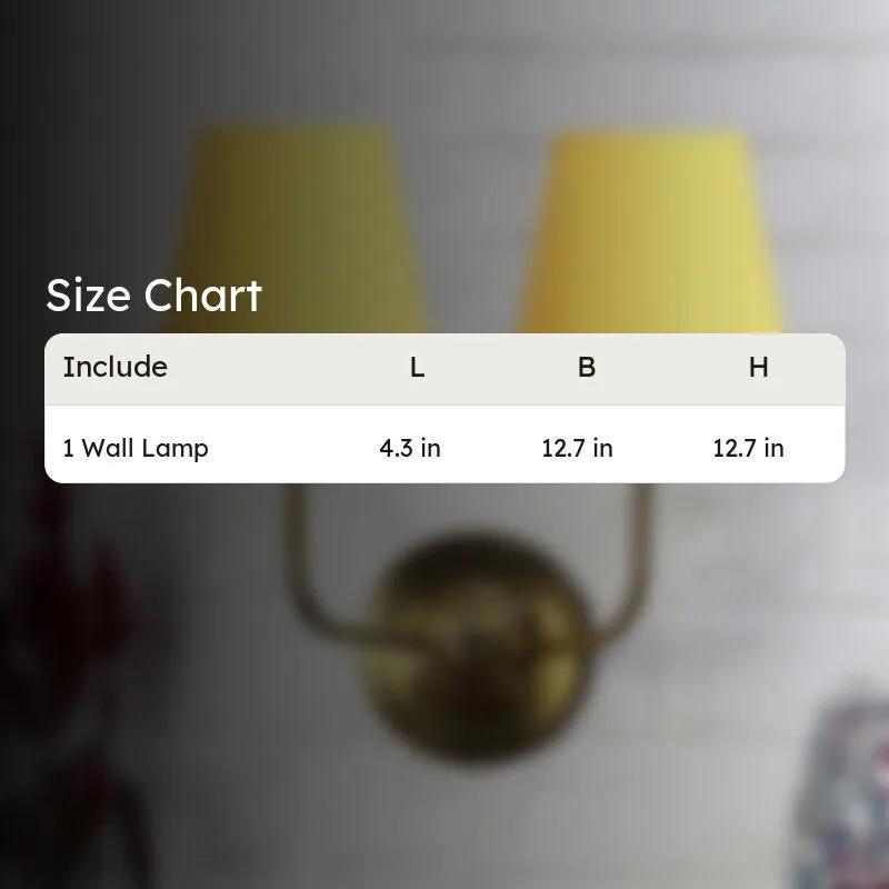 Lumoire Duo Cone Metal Wall Lamp - Gold,Yellow media 9
