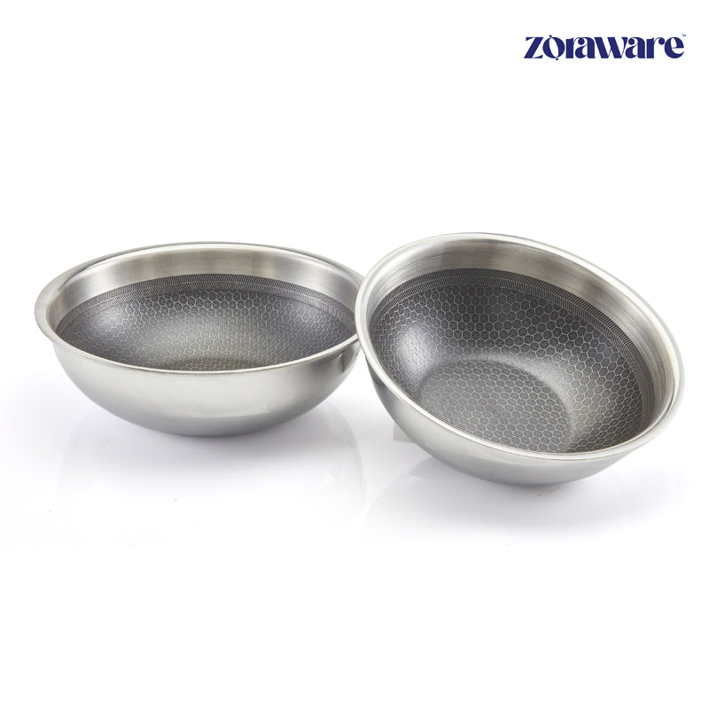 Zoraware Kadhai With Lid - 2000 mL / 22 CM media 3