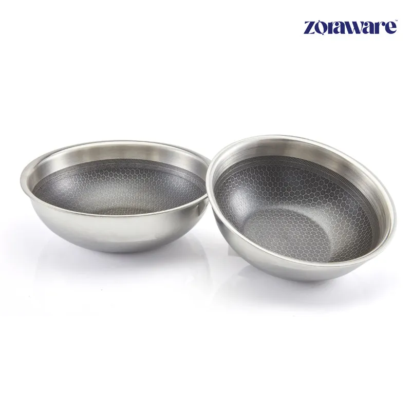Zoraware Kadhai With Lid - 2000 mL / 22 CM media 3