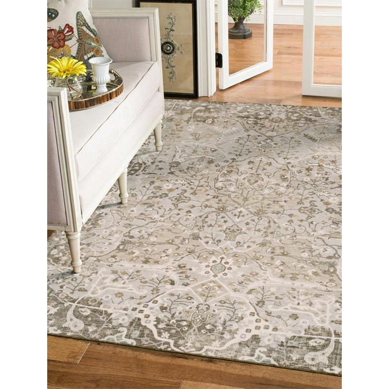 Aziza Ethnic Polyester Carpet - Grey media 3