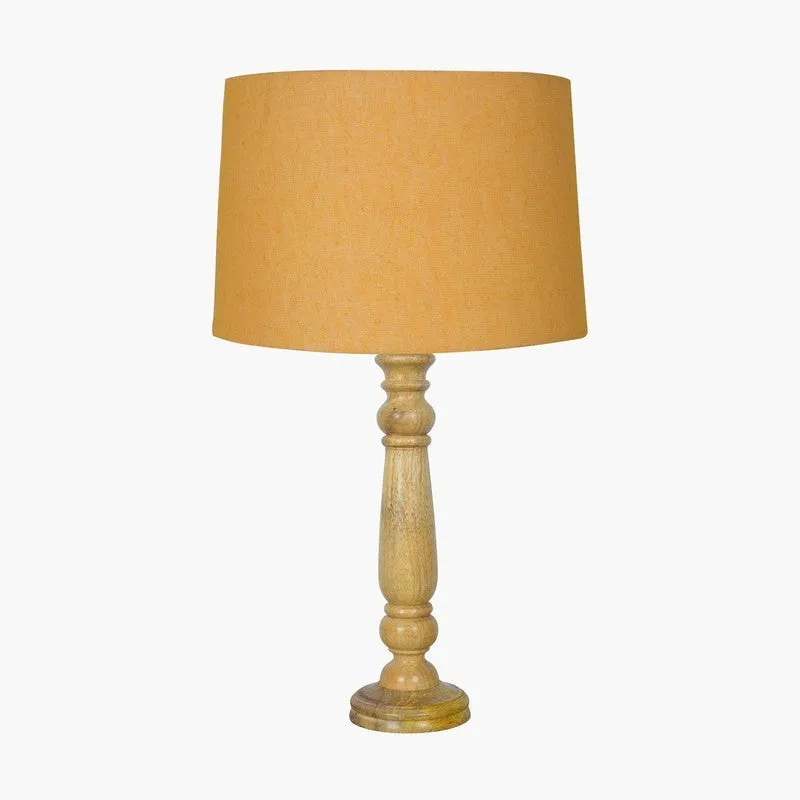 LumiCalm Ambient Desk Wooden Table Lamp - Yellow media 3