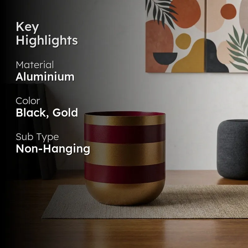 Scarlet Aura Aluminium Planter media 2