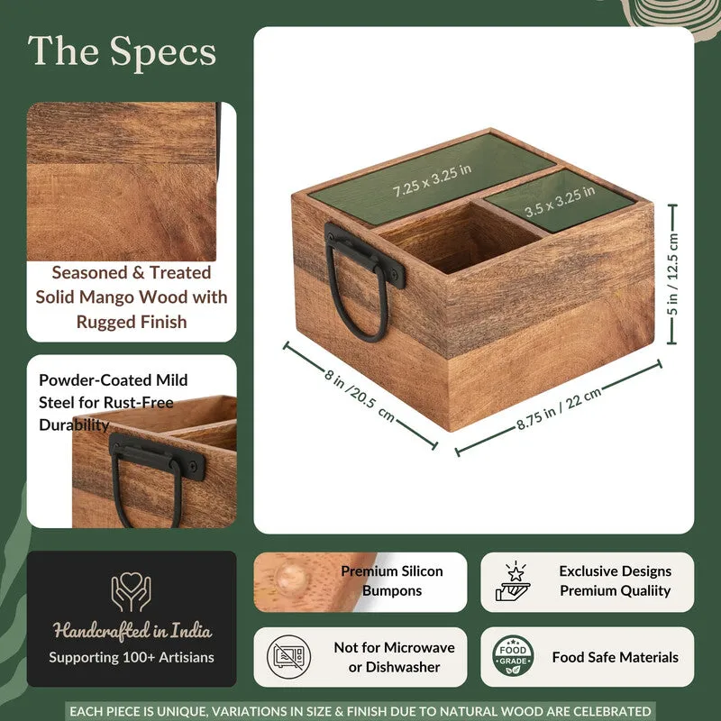 Katcha Wooden Cutlery Holder media 7