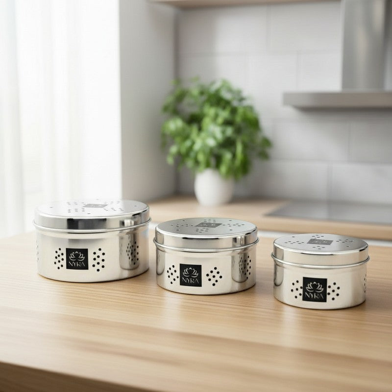Craft Silver Stainless Steel Container - Set Of Three