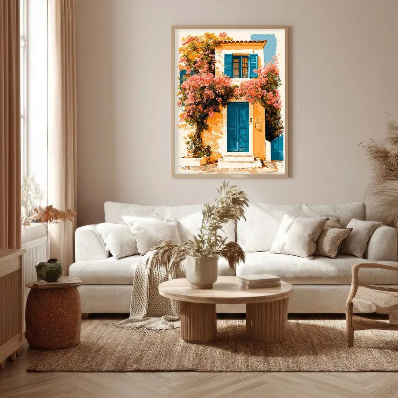 Island Vibes Canvas Wall Painting - Brown Frame media 5