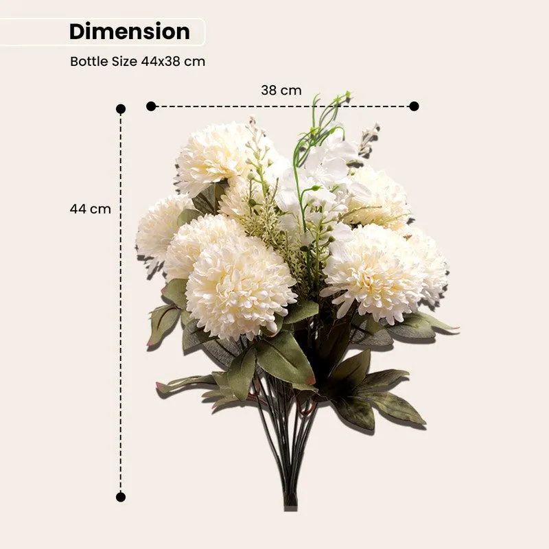 AarviDecor Snow Bloom Silk Artificial Flowers media 8