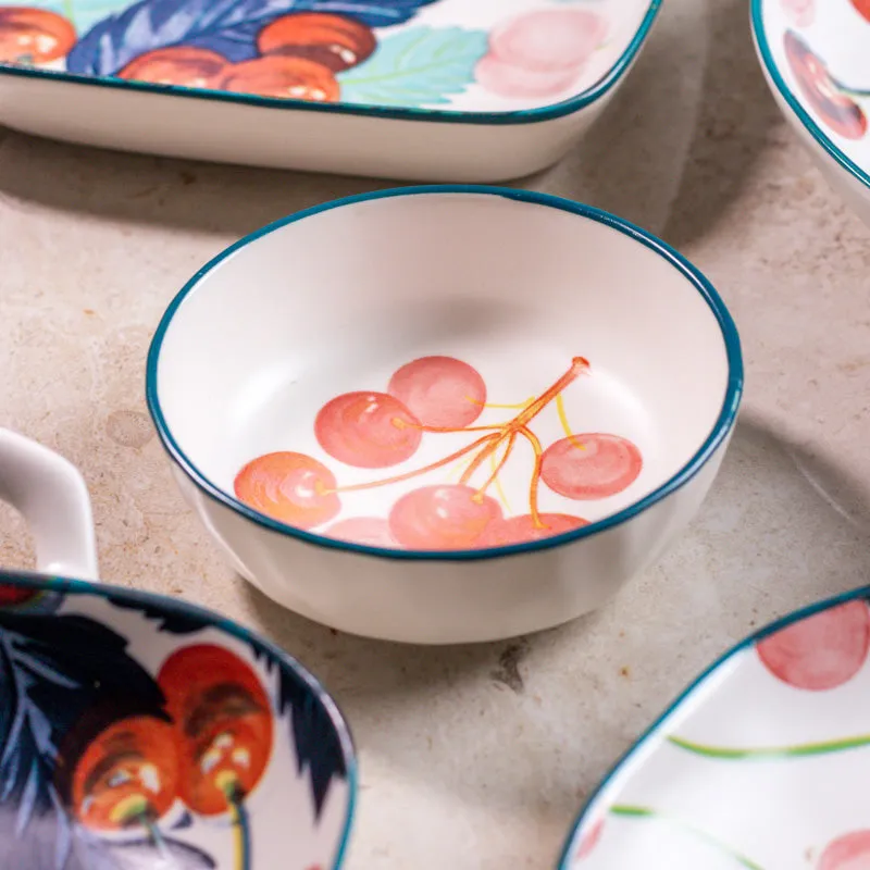 Floral Joy Porcelain Platter - Six Piece Set media 4