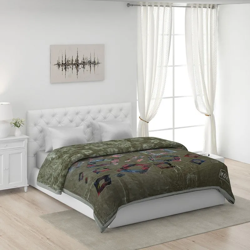 Monte Carlo Mystic Meadow Blanket (Green) - 900 GSM media 1