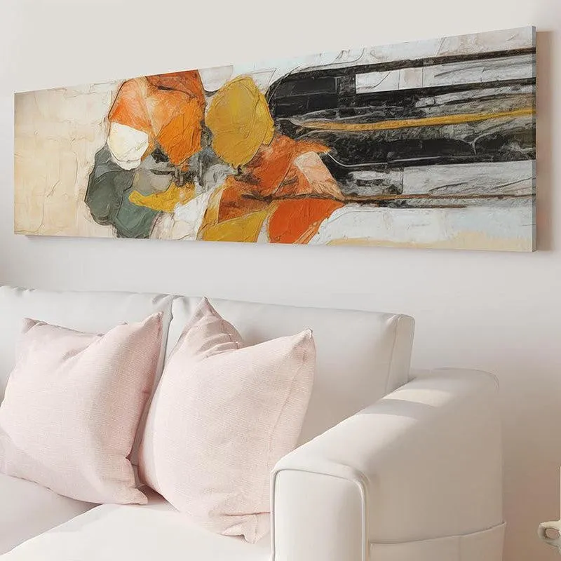 Tangerine Dreams Abstract Canvas Wall Art media 4