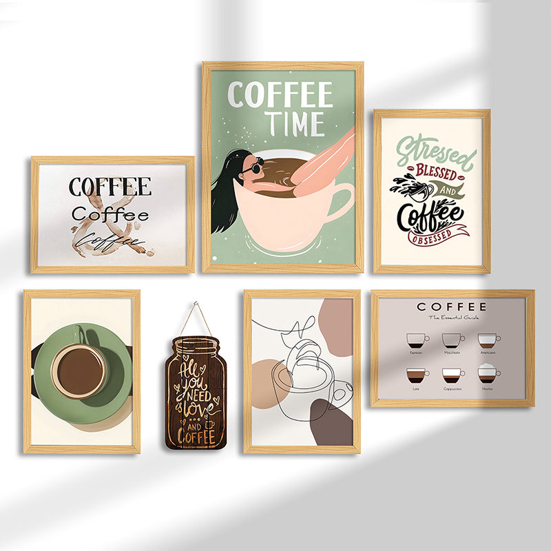 Caffeinated Wall Art - Set Of Seven media 3