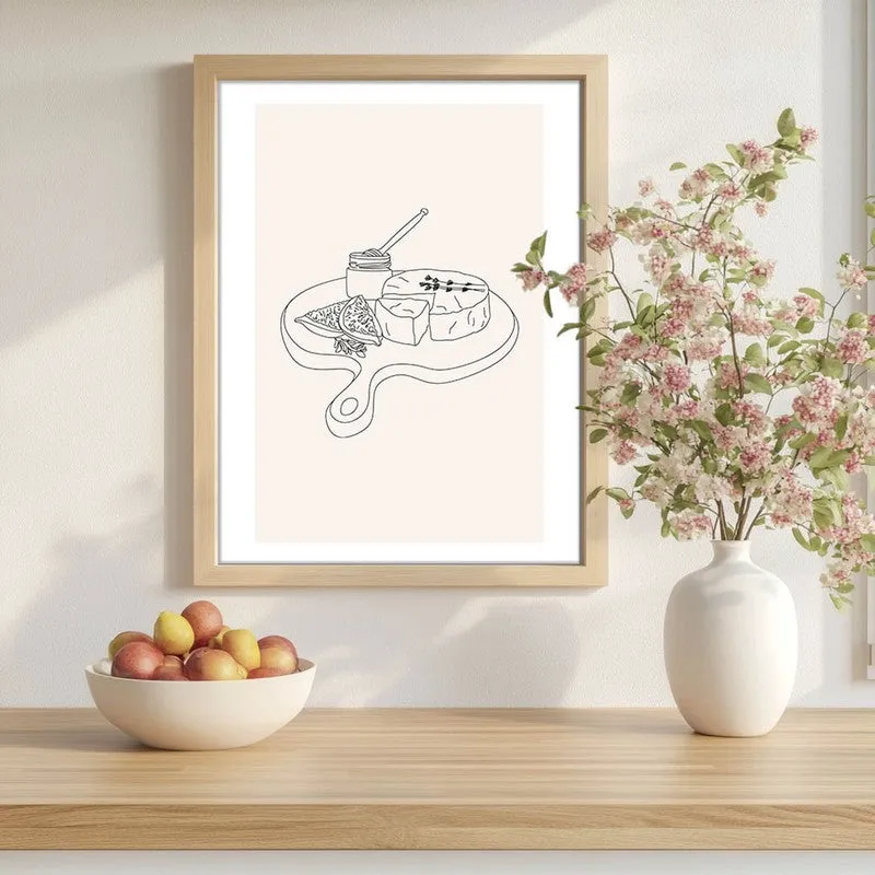 Tasty Tableau Archival Canvas Wall Art - Brown media 1