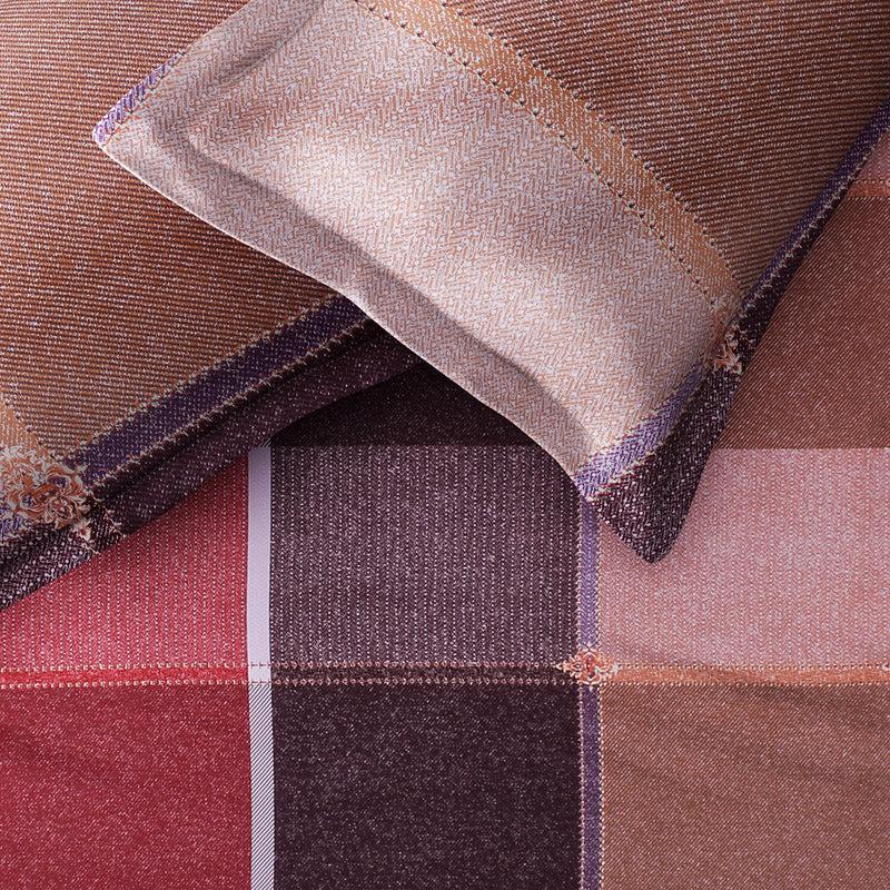 Vivid Blocks Printed Microfiber Bedsheet Old - 130 GSM media 4
