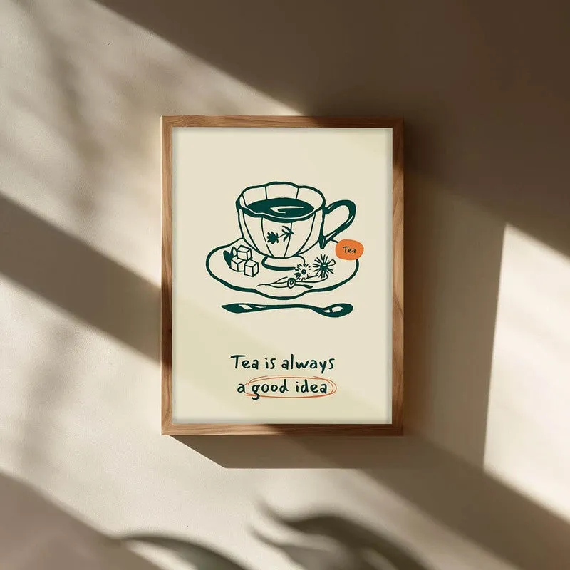 Silent Sips Archival Canvas Wall Art - Brown media 3