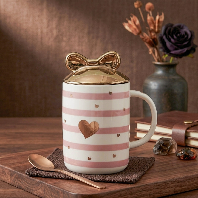 Love Ceramic Coffee Mug (350 mL) - Pink media 4