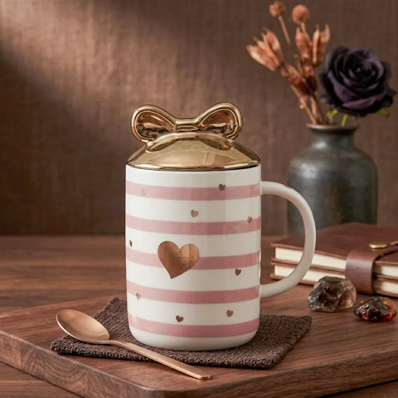 Love Ceramic Coffee Mug (350 mL) - Pink media 4