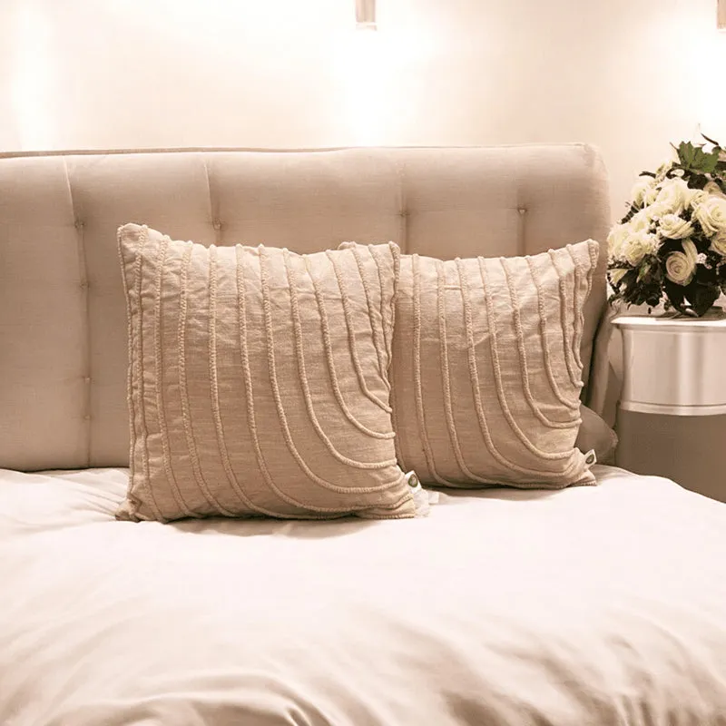 Peaks & Valleys Tufted Cushion Cover (Ivory) - Set Of Two media 5