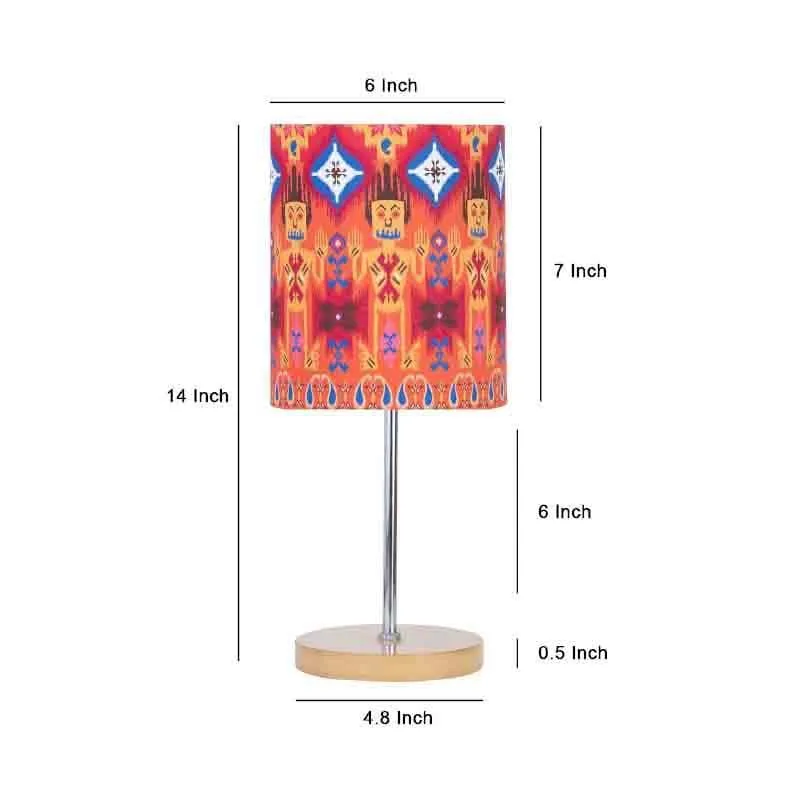 Dazzling Ikkat Fabric Table Lamp - Multicolor media 7