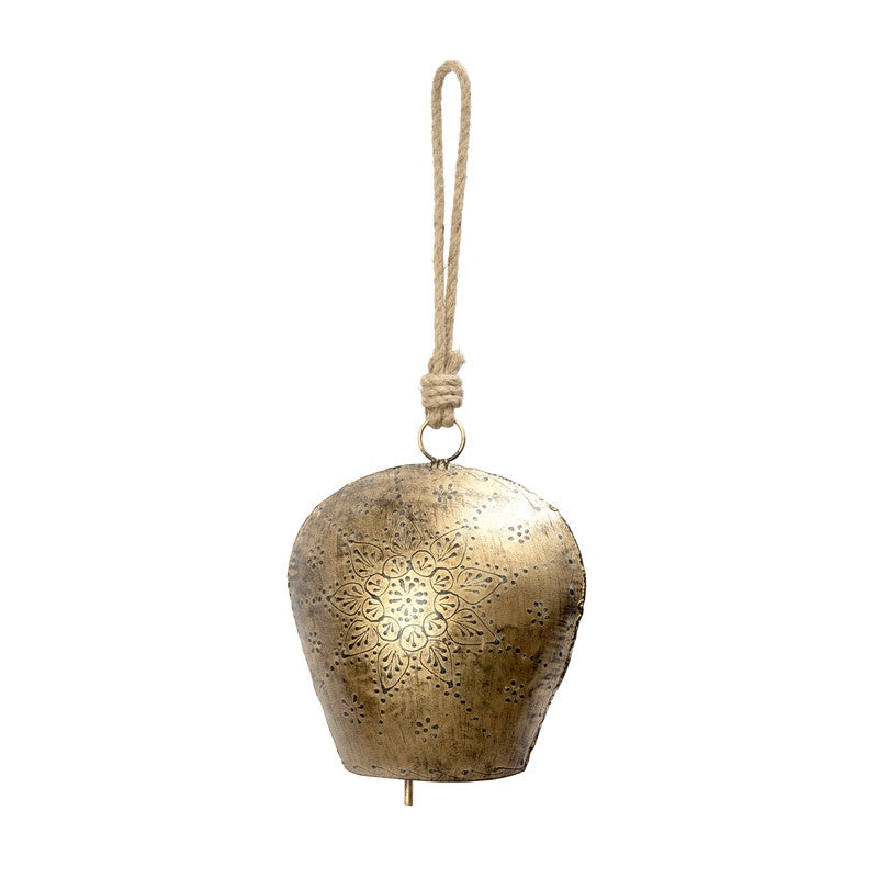Bellique I Decorative Hanging Bell (Gold) media 3