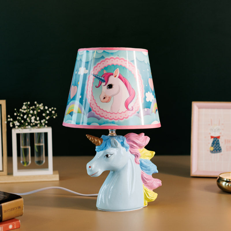 Unicorn Ride Ceramic Table Lamp - Multicolor media 5