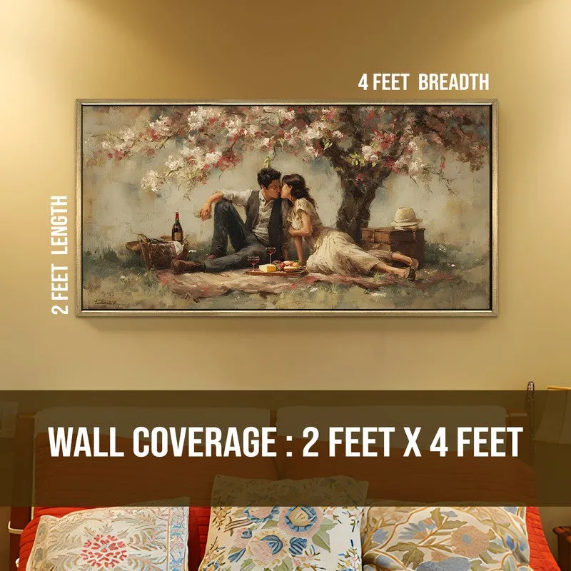 Blossom Shade Canvas Wall Painting With Frame media 8