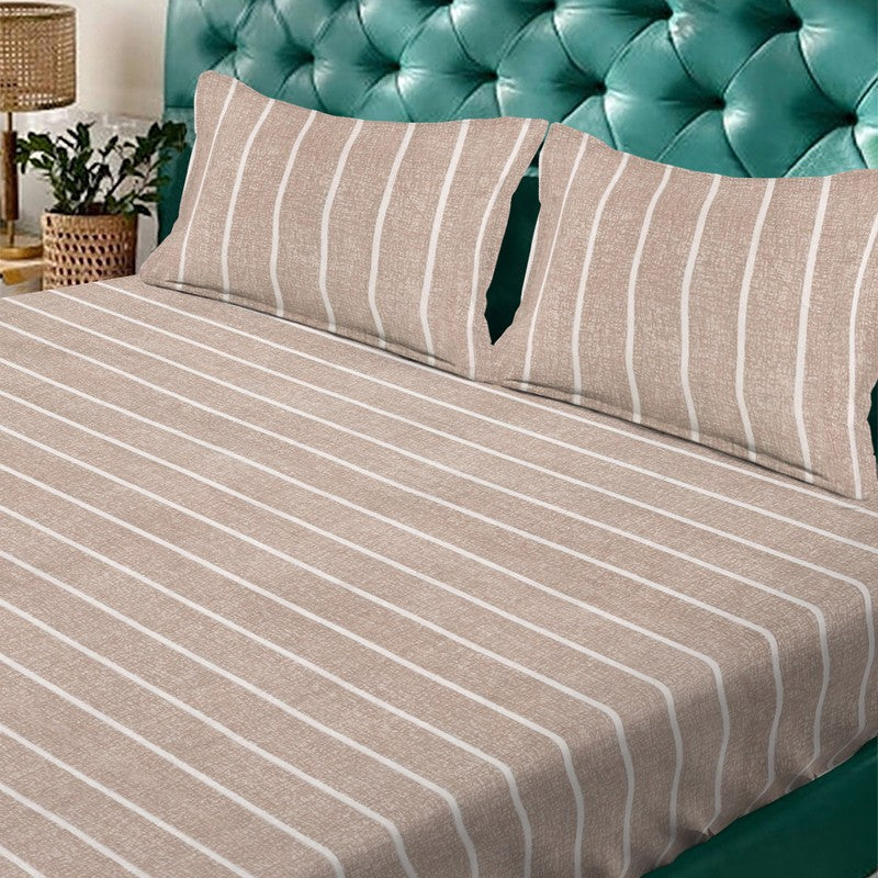 Beige Craft Bedsheet - 300 GSM media 4