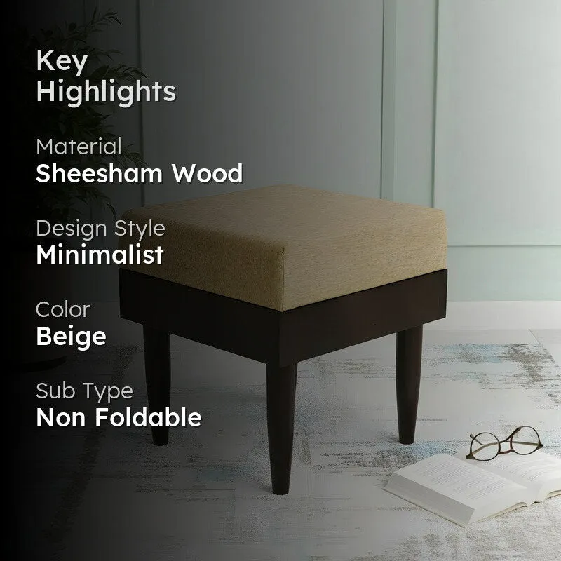 Kavro Sheesham Wooden Bench - Beige media 2