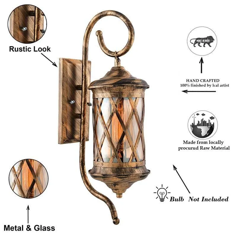 Adiah Glass & Metal Wall Lamp media 7