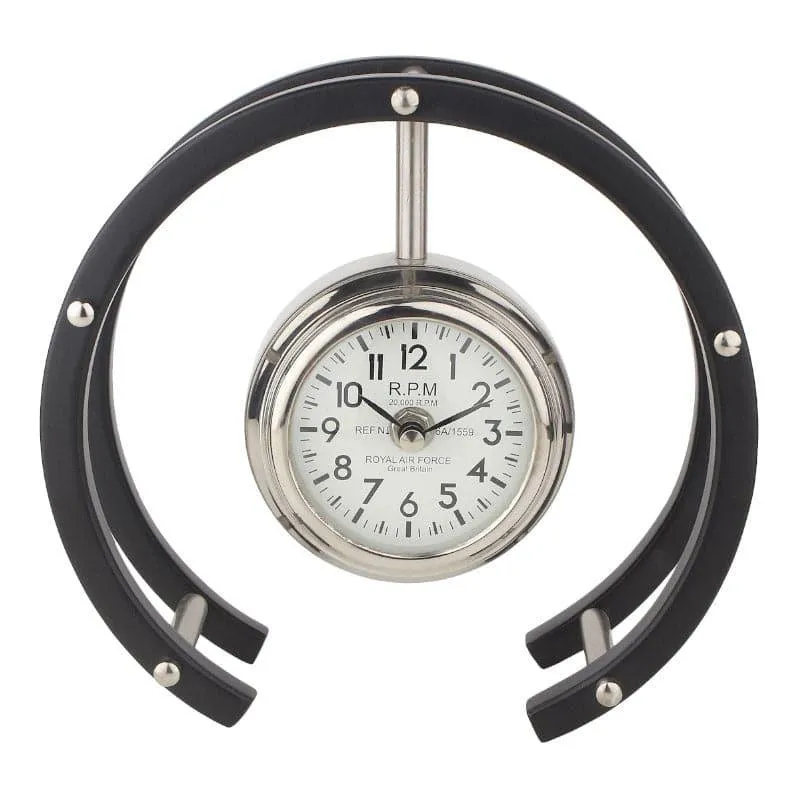Vandra Round Table Clock - Silver media 3