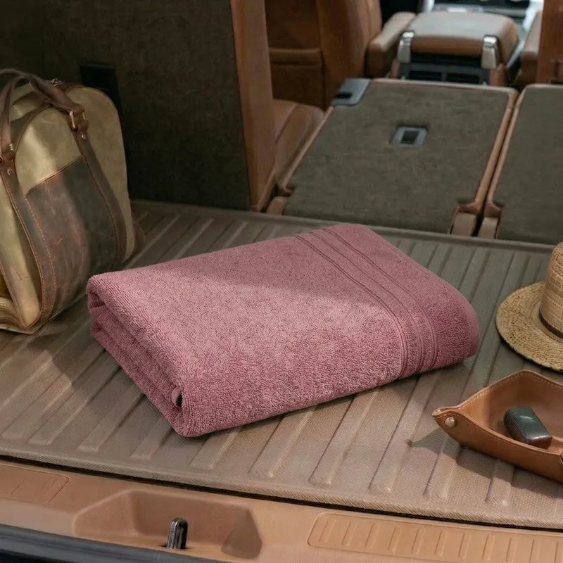 Monte Carlo Clean Wrap Pure Cotton Bath Towel - Mauve media 3