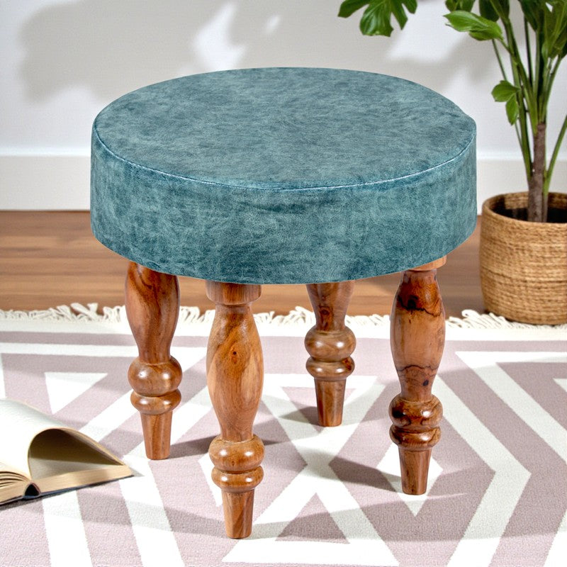 Qynex Sheesham Wooden Bench - Blue