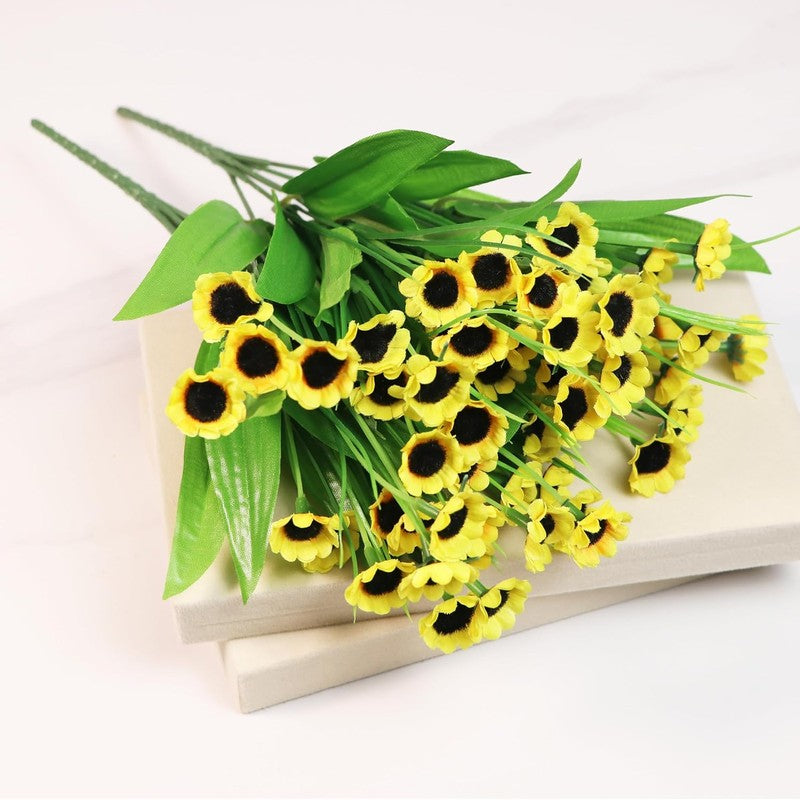 Vibrant Mini Artificial Sunflower (Yellow) - Set Of Two media 6