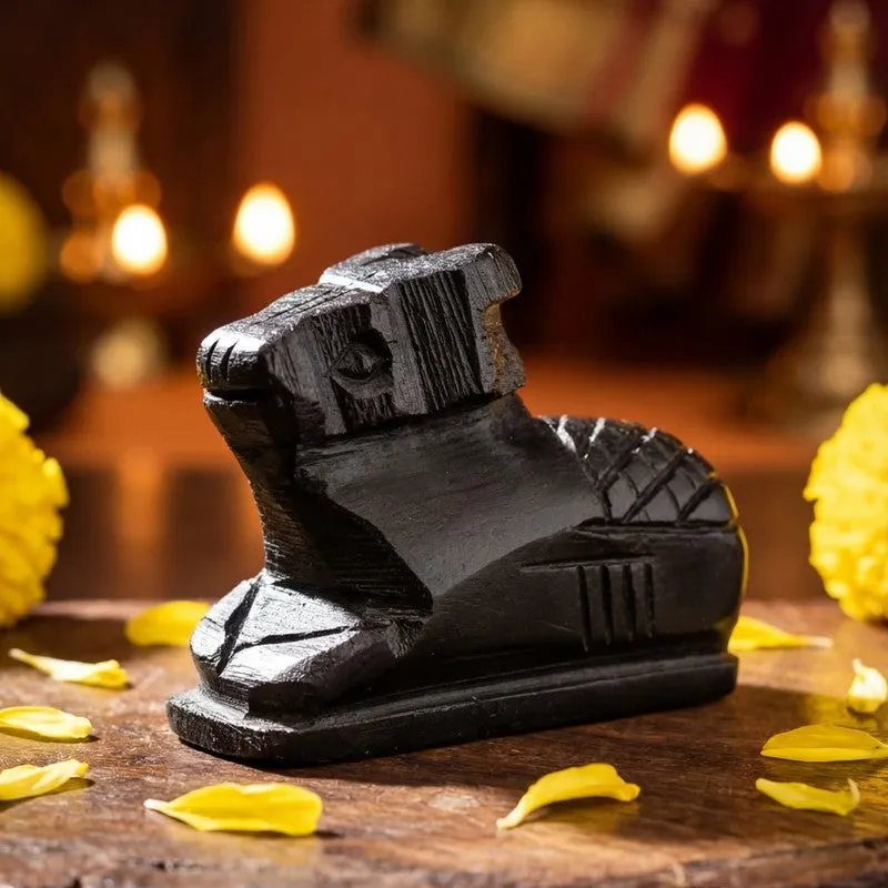 Nandi Ji Divine Ebony Wood Idol media 4