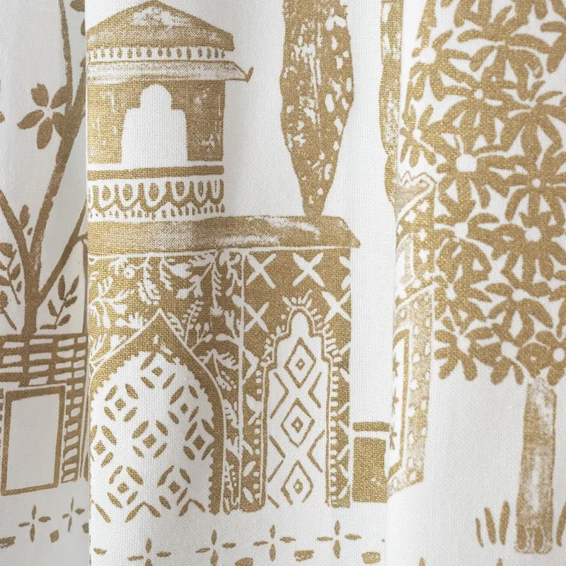 Tranquebar Home Rang Mahal Cotton Curtains - Set Of Two media 5