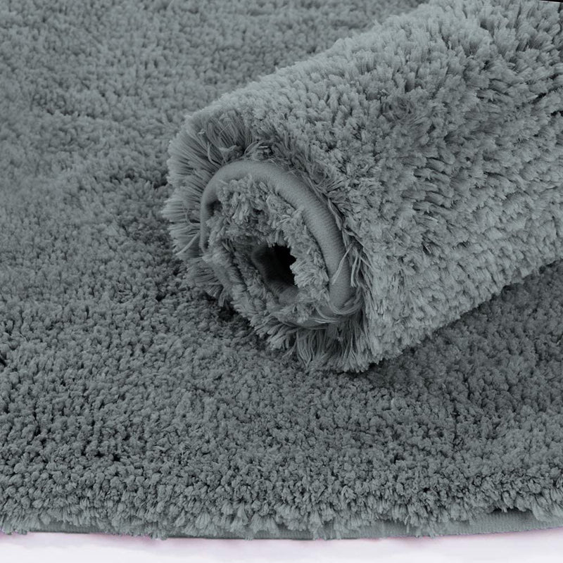 Vegas Luxe MicroFiber Runner Rug - Grey media 3