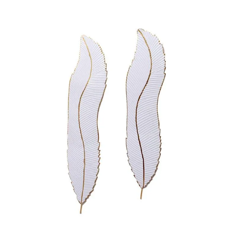 Arboreal Feather Iron Wall Accent - Set Of Two media 3