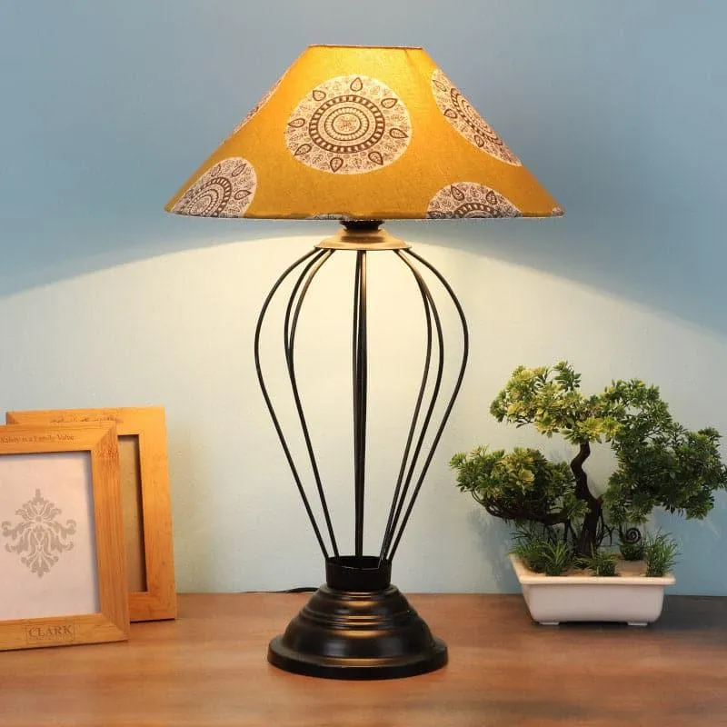 Mandala Merry Maximus Fabric Table Lamp - Yellow media 1