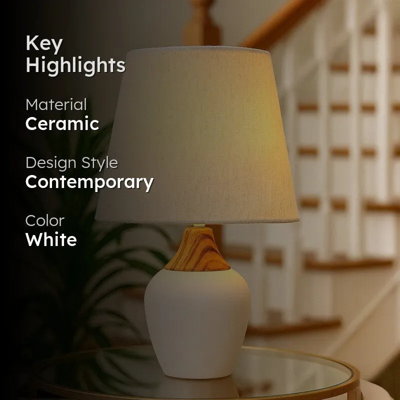 LightMode Pro Ceramic Table Lamp - White media 2