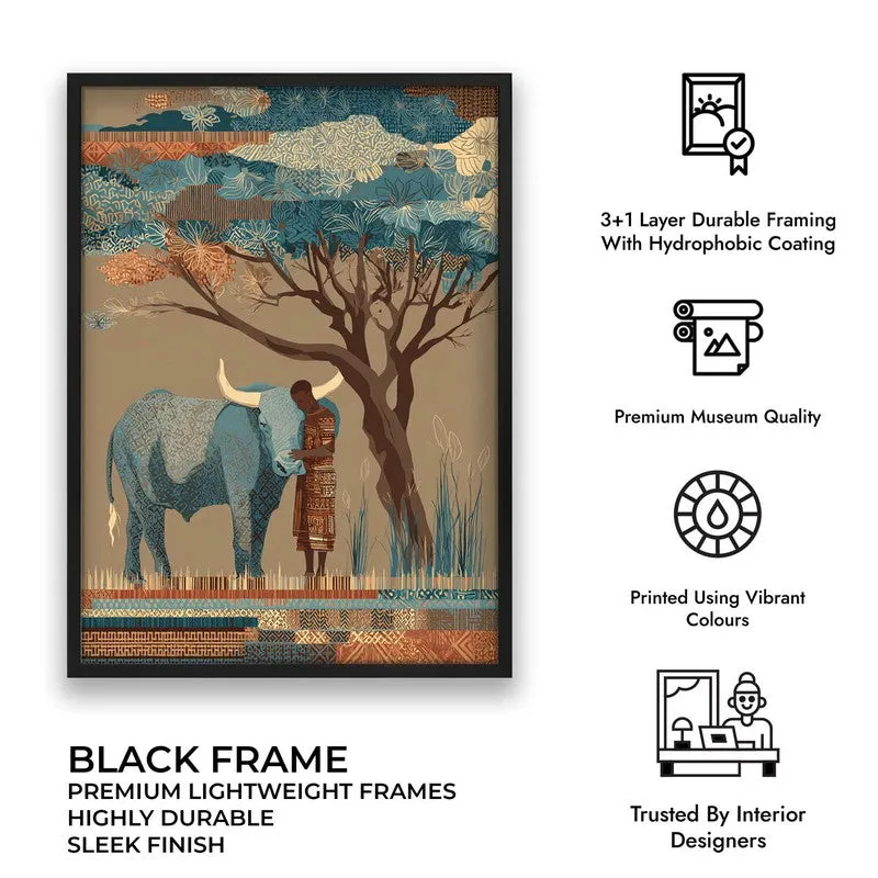 Prakriti Canvas Wall Painting With Black Frame media 11