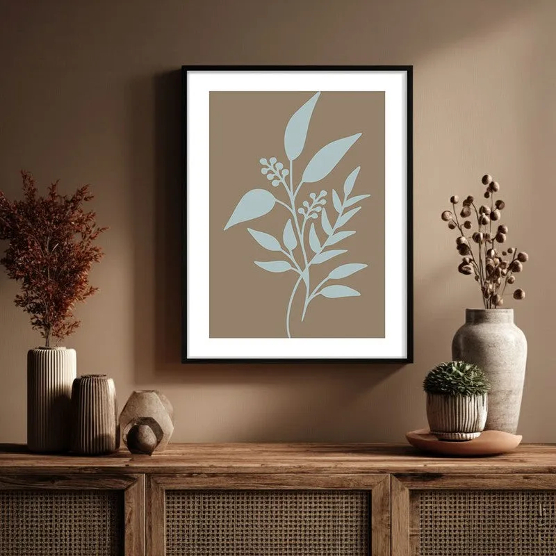 Arctic Sage Canvas Wall Painting With Black Frame media 6