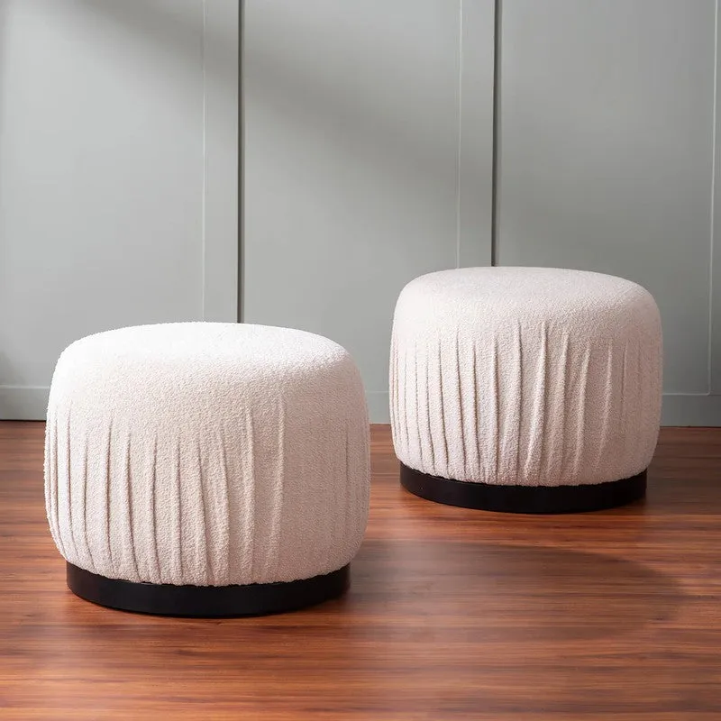 Cozy Rest Pouffe (Beige) - Set Of Two media 1