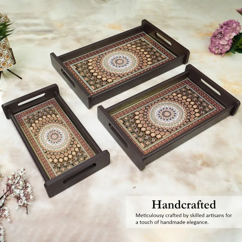 Rovya Wooden Serving Tray - Set Of Three media 3