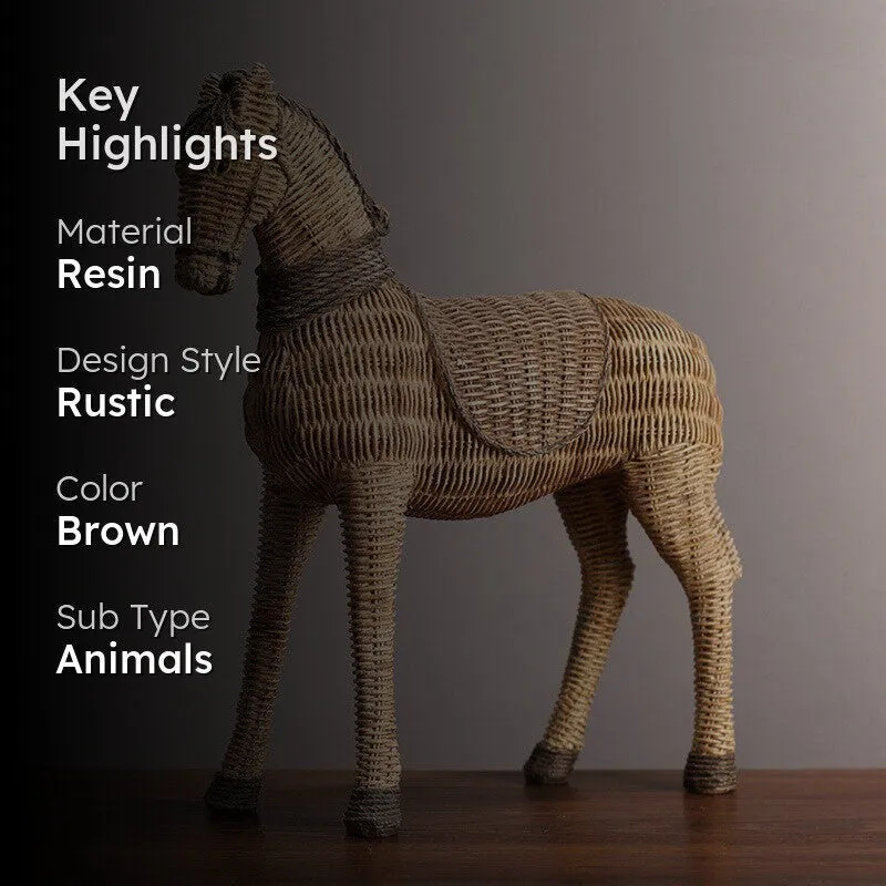 Decorative Horse Showpiece - Brown media 2