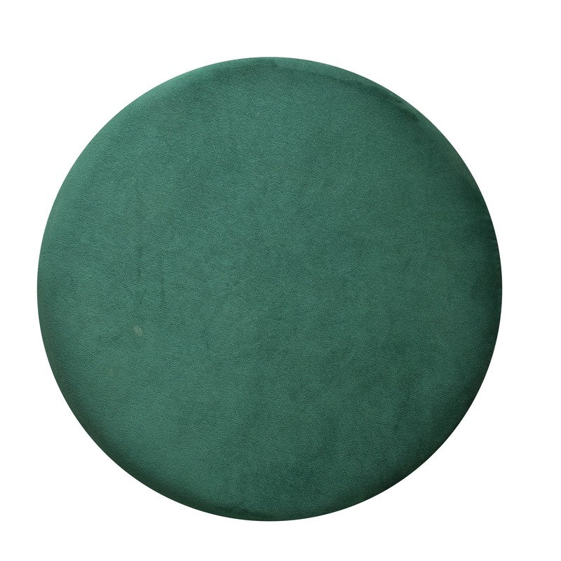 Dualtone Solid Velvet Pouffe - Teal & Green media 5