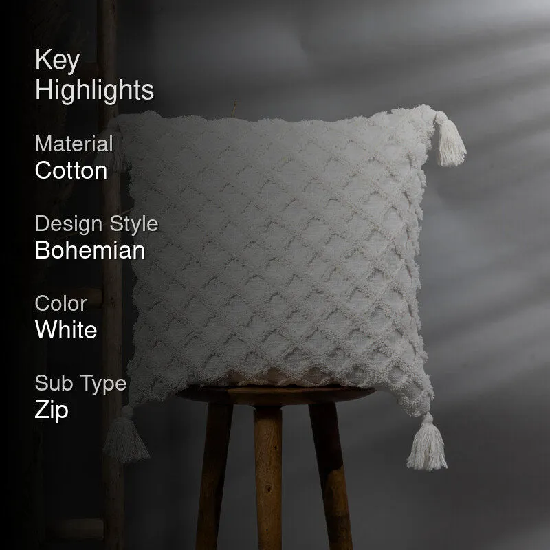 Waffle Tufted Cushion Cover media 2