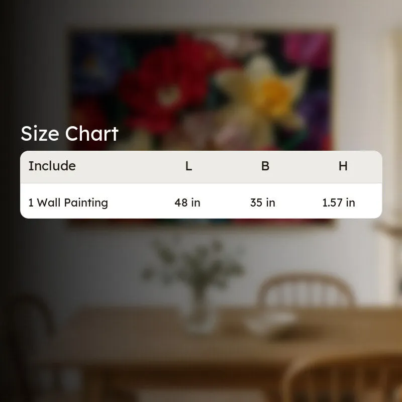 Petal Palette Canvas Wall Painting With Frame media 9